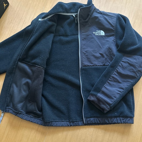 The North Face Zip Fleece Jacket Black Youth Medium - Picture 2 of 4